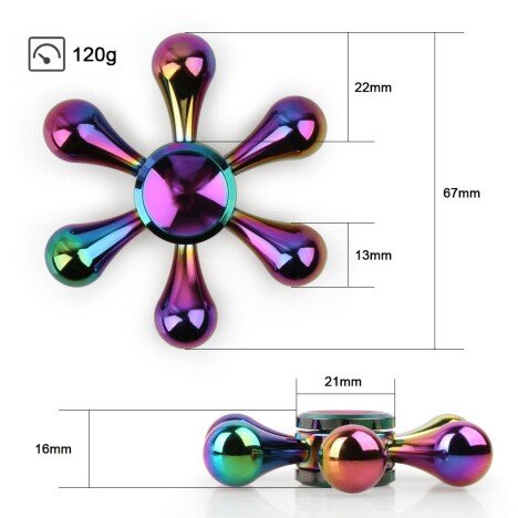 Fidget Spinner Profesional Metalic Otel iUni SM2, Ultrarapid